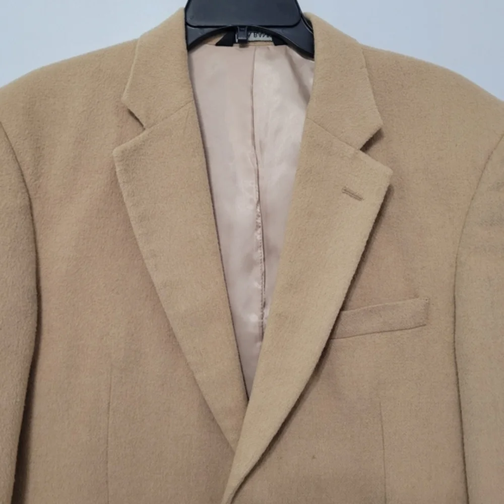 Jos. A Bank 100% Camel Hair Sports Coat Size‎ 40S Tan Office Church **Read**